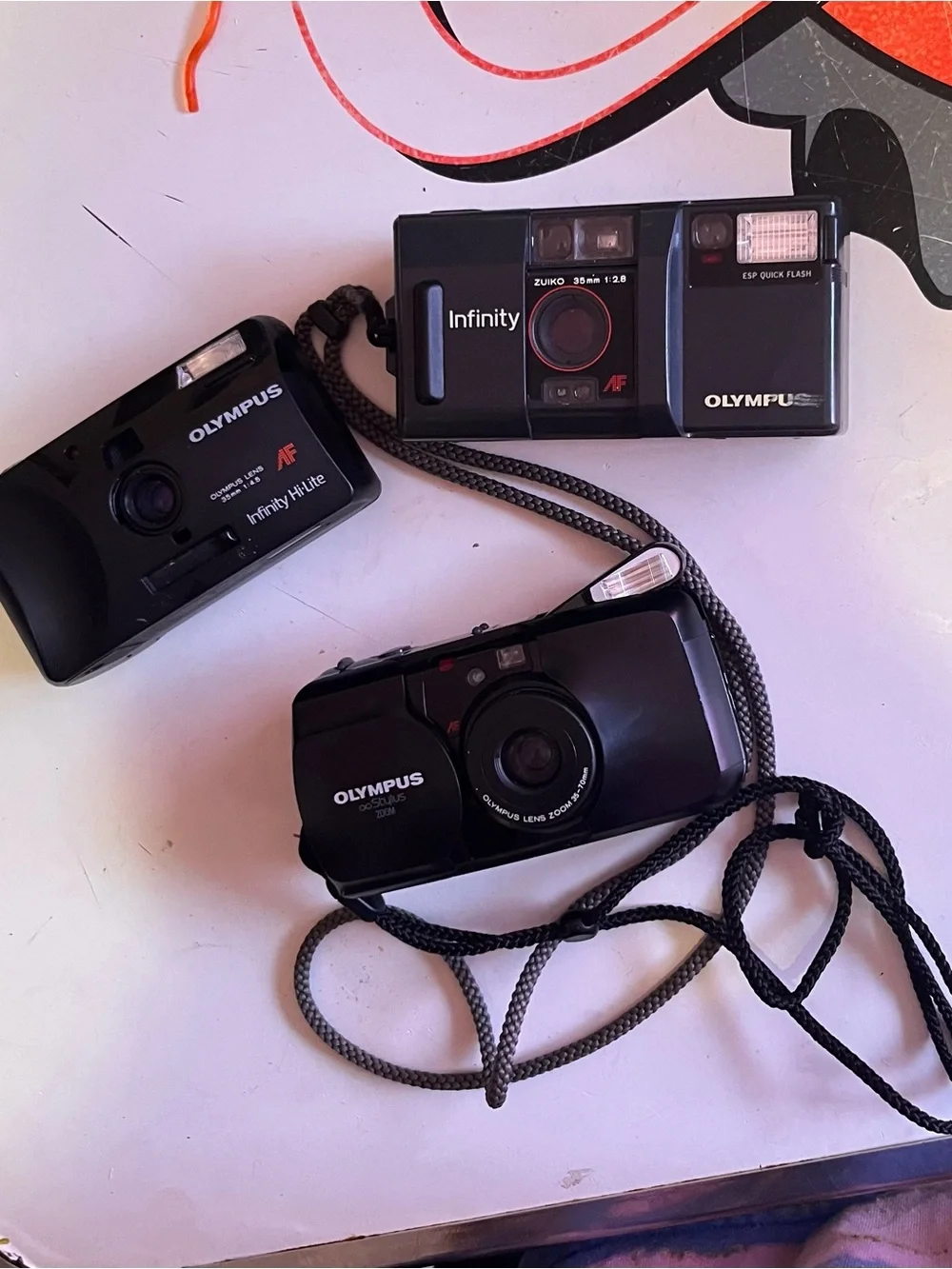 VTG Olympus stylus zoom infinity zuiko 35mm camera infinity HiLite bundle w/film